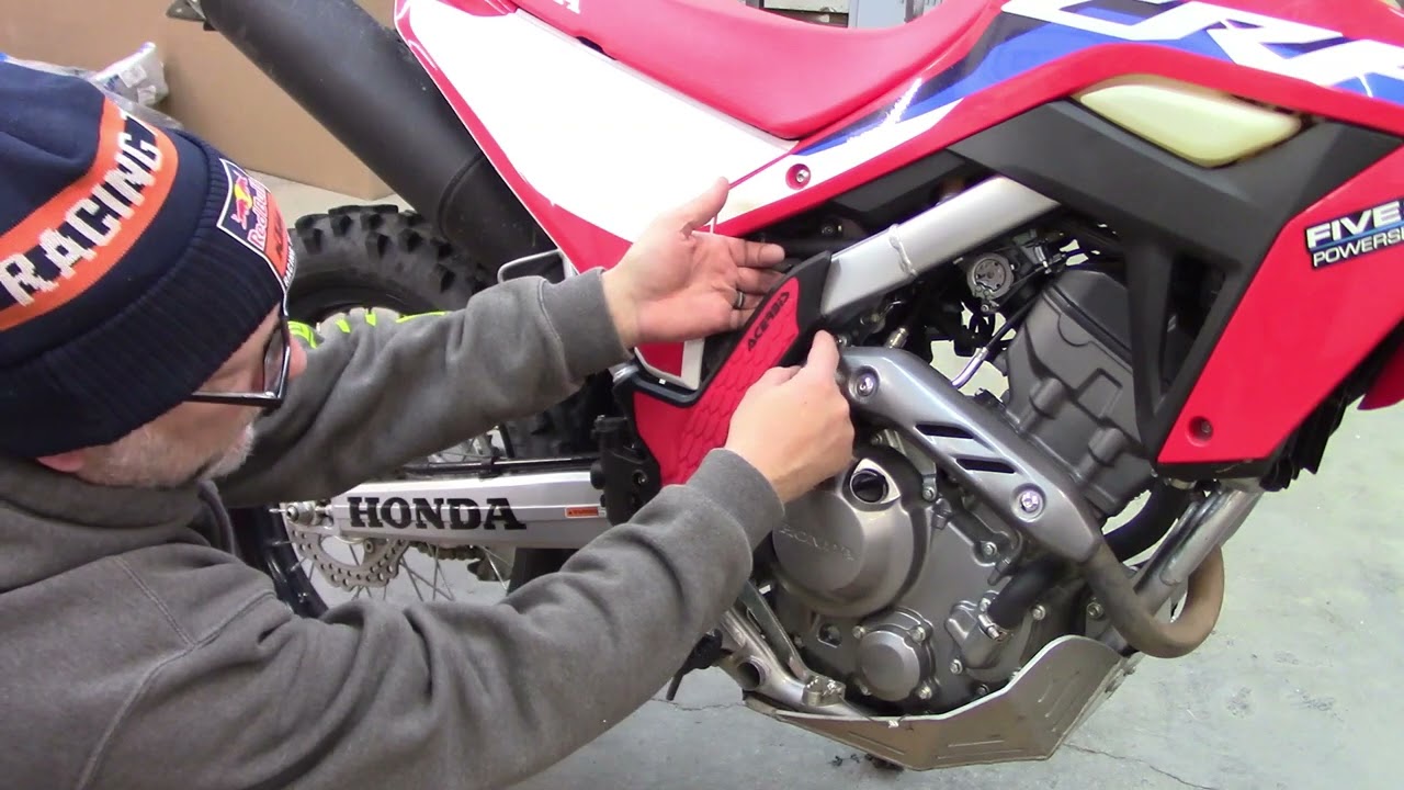 Acerbis X-Grip frame guard install on CRF300L