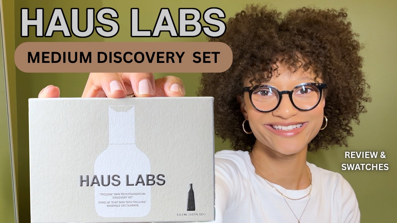 swatching the Haus Labs Discovery Set in Medium