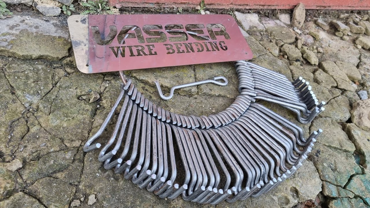 Гибка изделий из проволоки Крючок 6.0 мм на гибочном станке 2d VASSERCNC