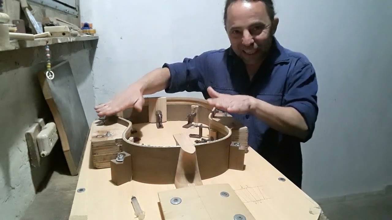 Fabricacion de guitarra clasica 432hz. (6° parte contra faja y diente de perro)