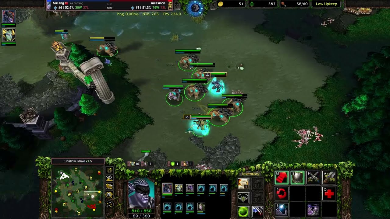 【又是二本丢矿 操作一波按死】Warcraft III 1v1 vs 🇨🇳Orc MMR 1838 W3C 2.0.4 魔兽争霸III：重制版