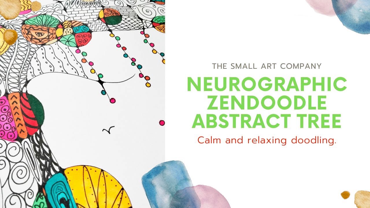 Calm and Relaxing Neurographic Zendoodle Abstract Art