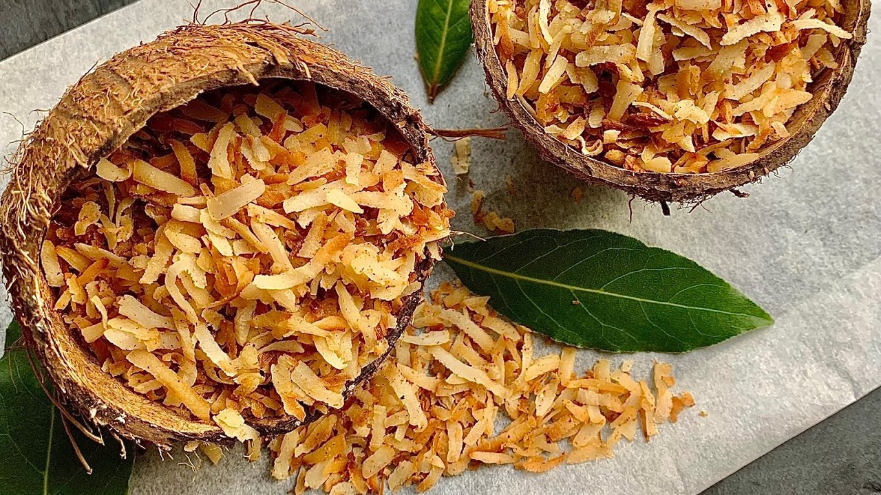 coconut chips/ Cameroun noix de coco Sucré croustillant/ how to make Cameroon crunchy coconut sweet