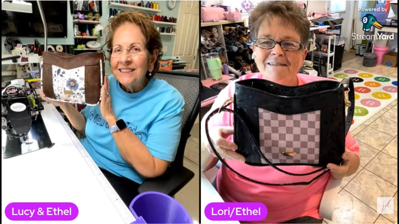 No Longer live - Lucy & Ethel Sewing up the EVA Bag by Shambala