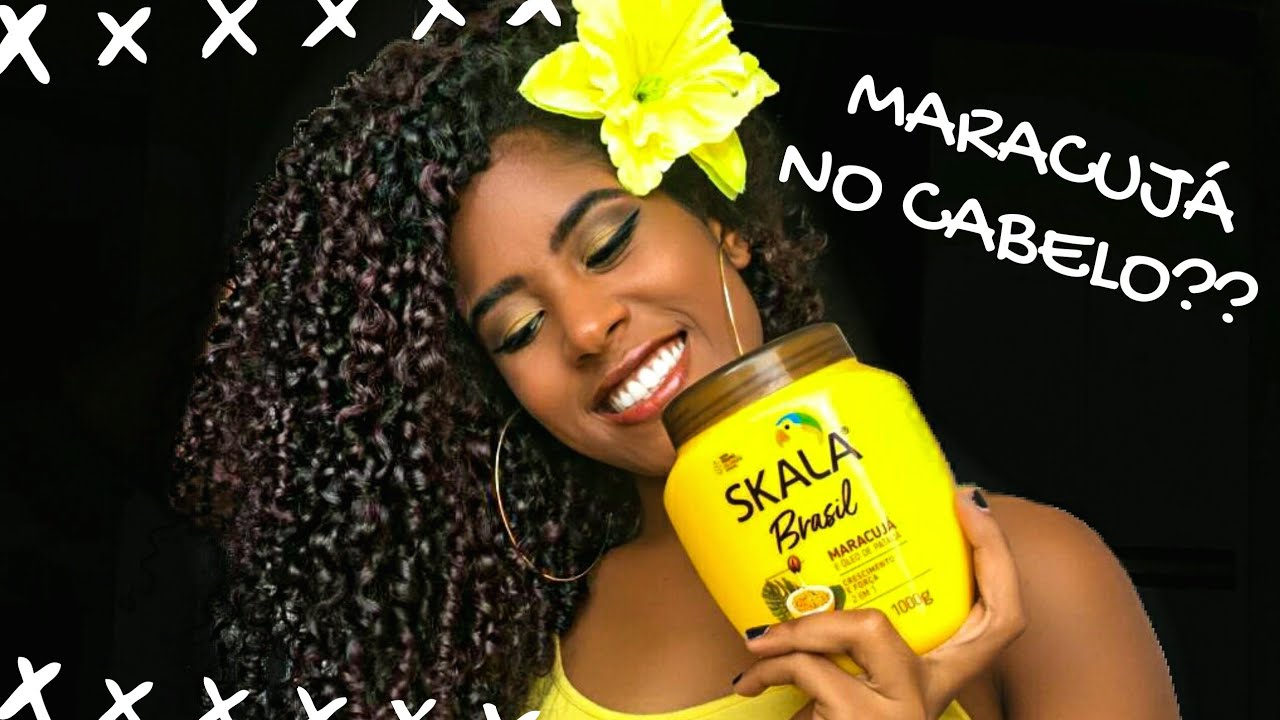 TESTEI O CREME DE TRATAMENTO MARACUJÁ E ÓLEO DE PATAUÁ DA SKALA BRASIL! | Vitória Zorante ♡