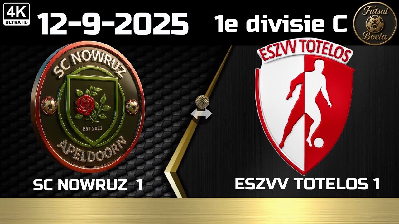 1e divisie C: SC NOWRUZ 1 - ESZVV Totelos 1  (12-9-2025)