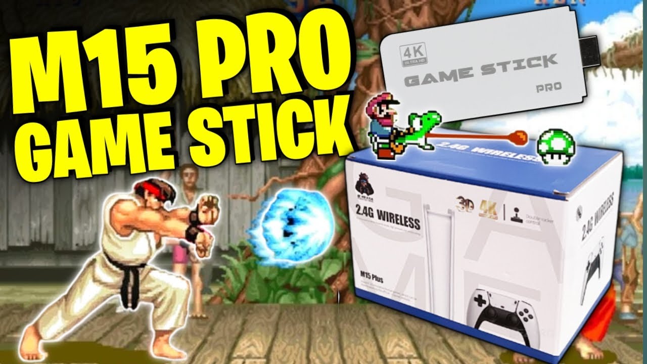 GAME STICK M15 PRO UNBOXING E TESTE INCRIVÉL nos 16 BITS!