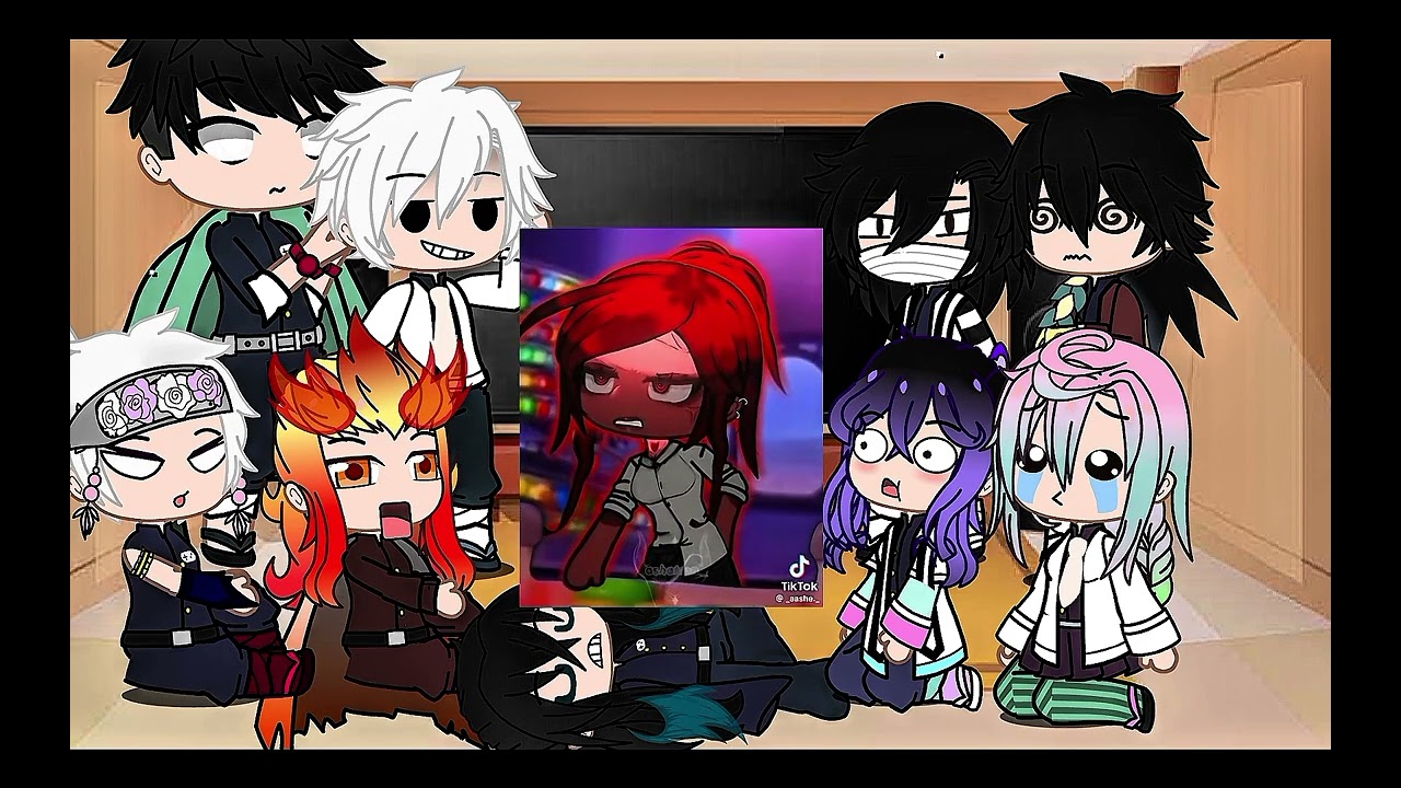 Hashira react to tanjiro as random gacha tiktoks✨this is the last part‼️#gachaclub #gachareact #kny