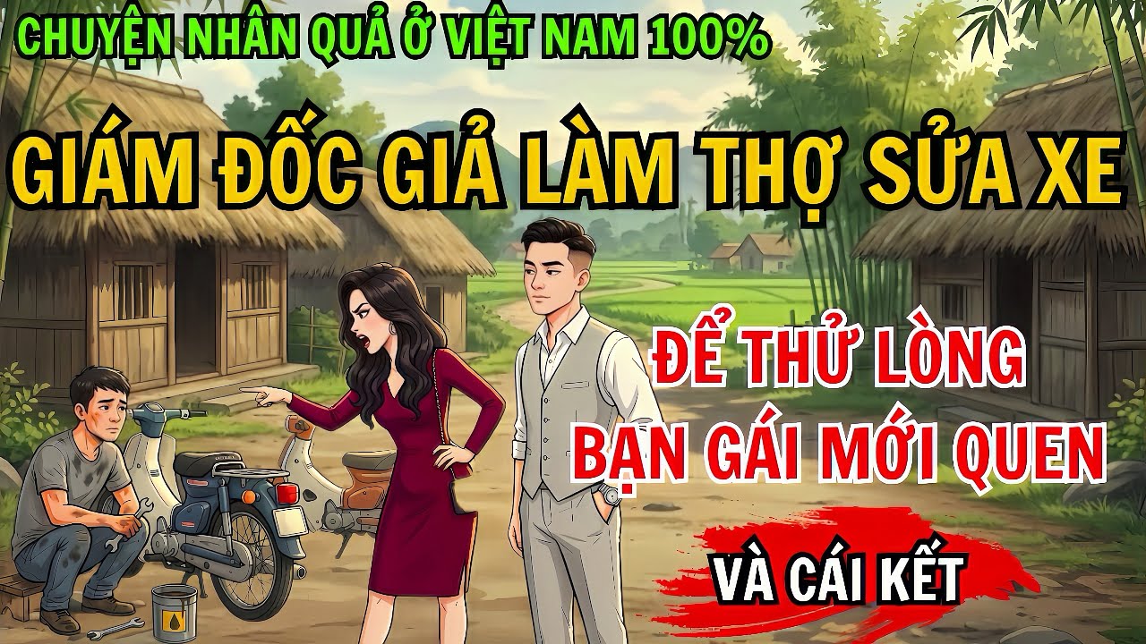 Giám Đốc Giả Làm Thợ Sửa Xe Để Thử Lòng Bạn Gái Mới Quen, Và Cái Kết – Chuyện Nhân Quả 100%