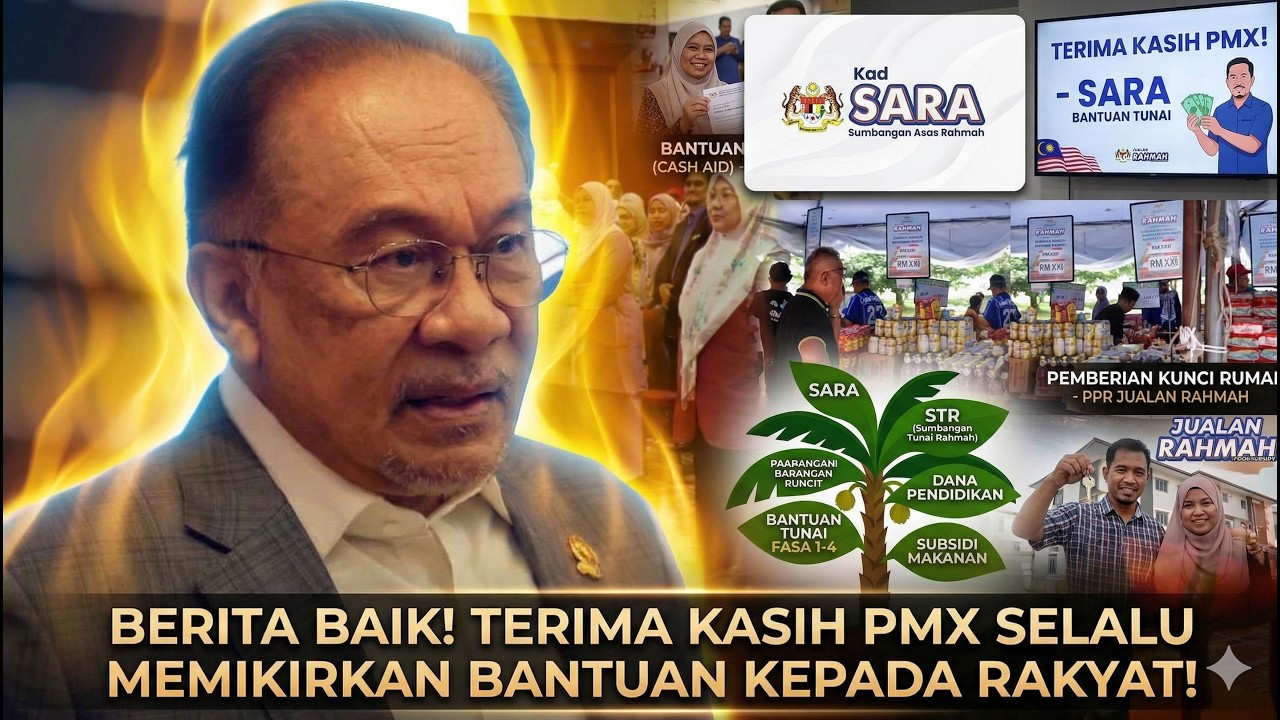 BERITA BAIK! TERIMA KASIH PMX SELALU MEMIKIRKAN BANTUAN KEPADA RAKYAT!