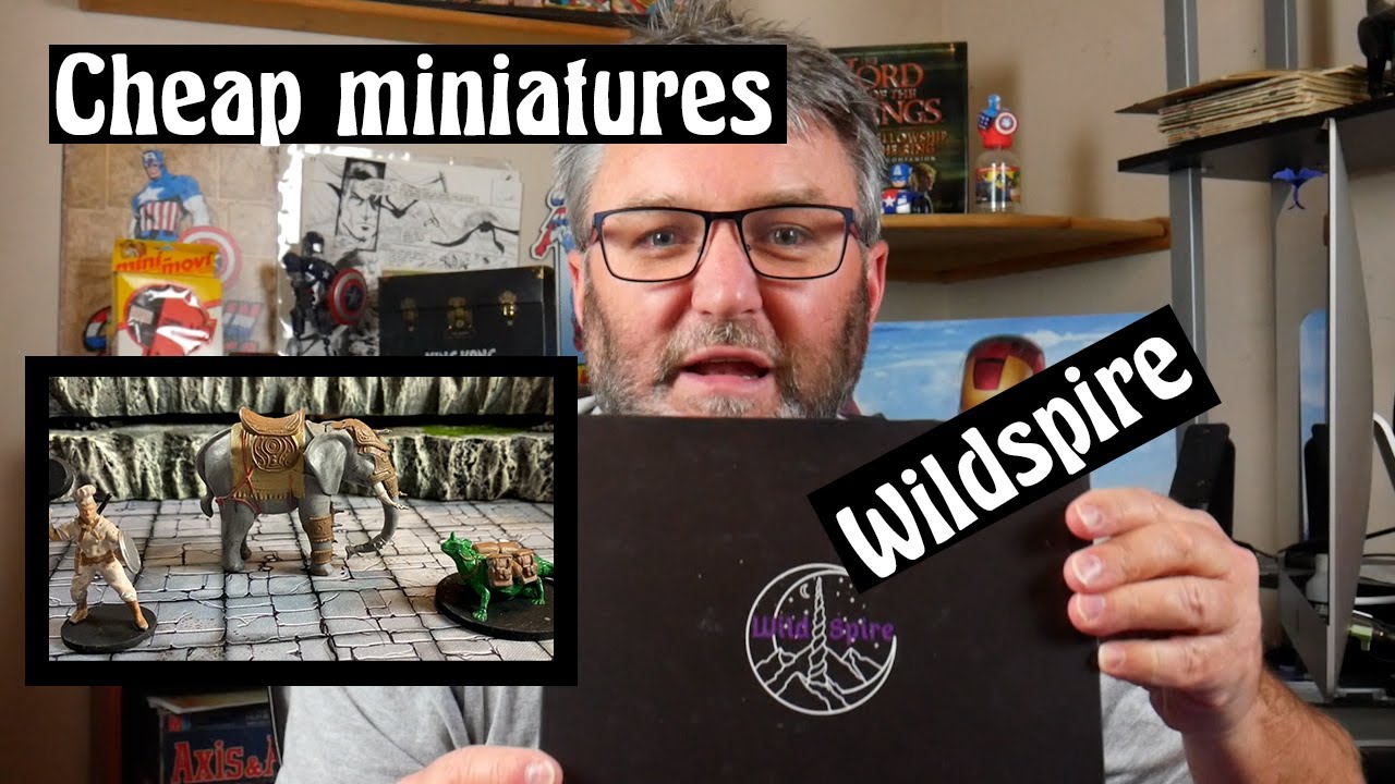 Недорогие миниатюры от Wildspire. Миниатюры героев и животных, 28 мм.