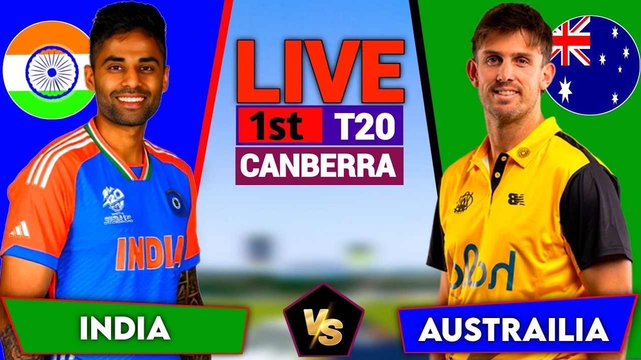 Live: India vs Australia, 1st T20I | Live  Cricket Score & Commentary, IND vs AUS  live match today