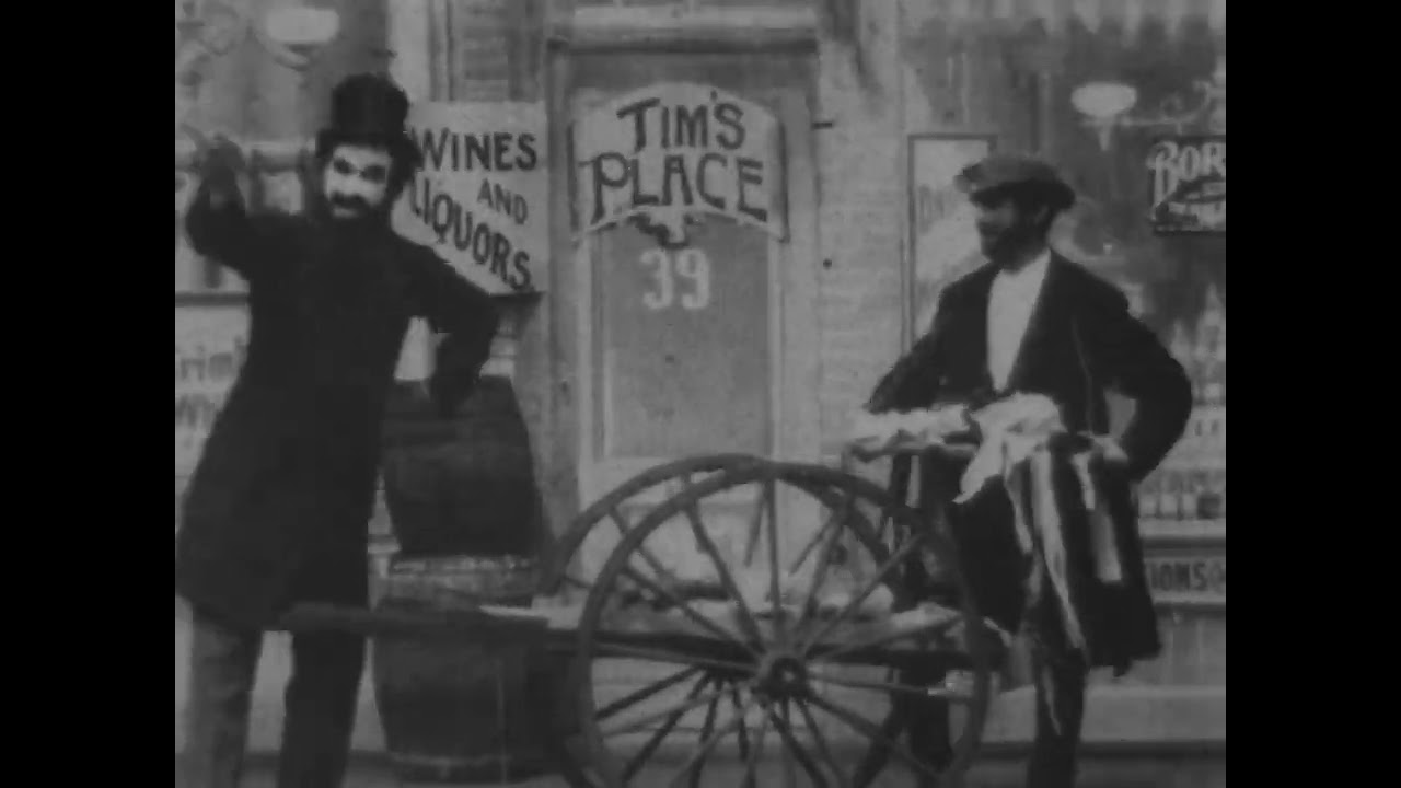 A Gesture Fight In Hester Street (1900 Original Black & White Film)