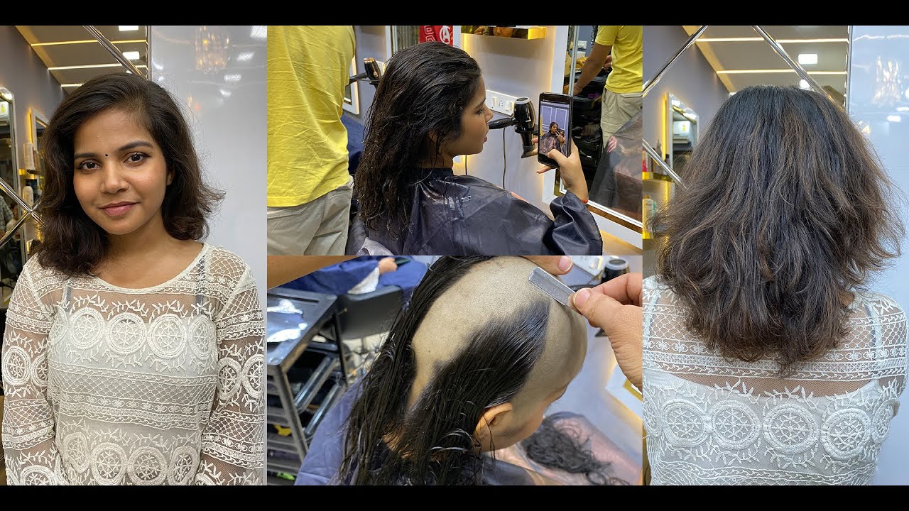 Mumbai Girl Enjoying Her Clean Head Shave | Head Shave For Rid of Hair Maintenance | Just Wow Salon
