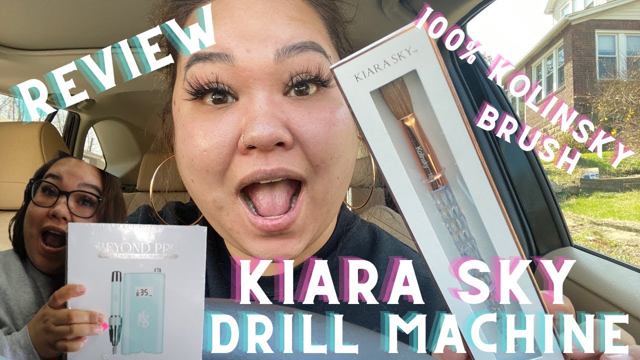 Kiara Sky NEW Acrylic Brush + BEYOND PRO Portable Nail Drill