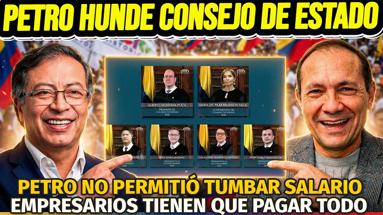 URGENTE: PETRO HUNDE CONSEJO DE ESTADO. SALARIO MÍNIMO NO SE CAE. DEBEN PAGAR TODO EMPRESARIOS. TOME