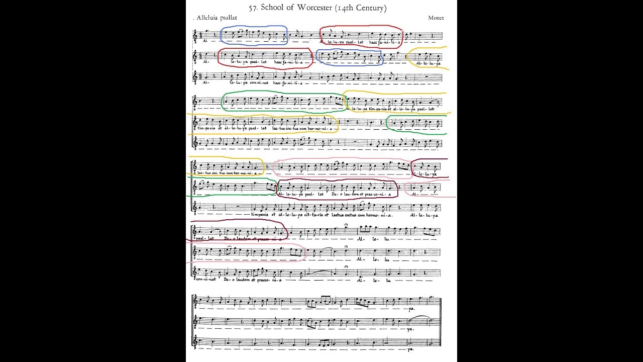 Motetes Medievales: Parte 7  Fragmento de Worcester: Alleluia Psallat