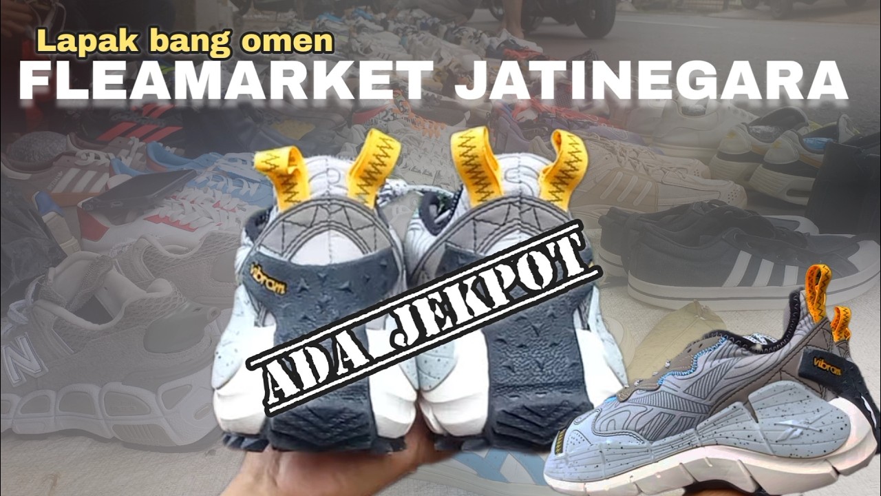 ADIDAS 100K‼️DI LAPAK SEPATU BEKAS TRENDING DI PASAR LOAK  JEMBATAN ITEM JATINEGARA