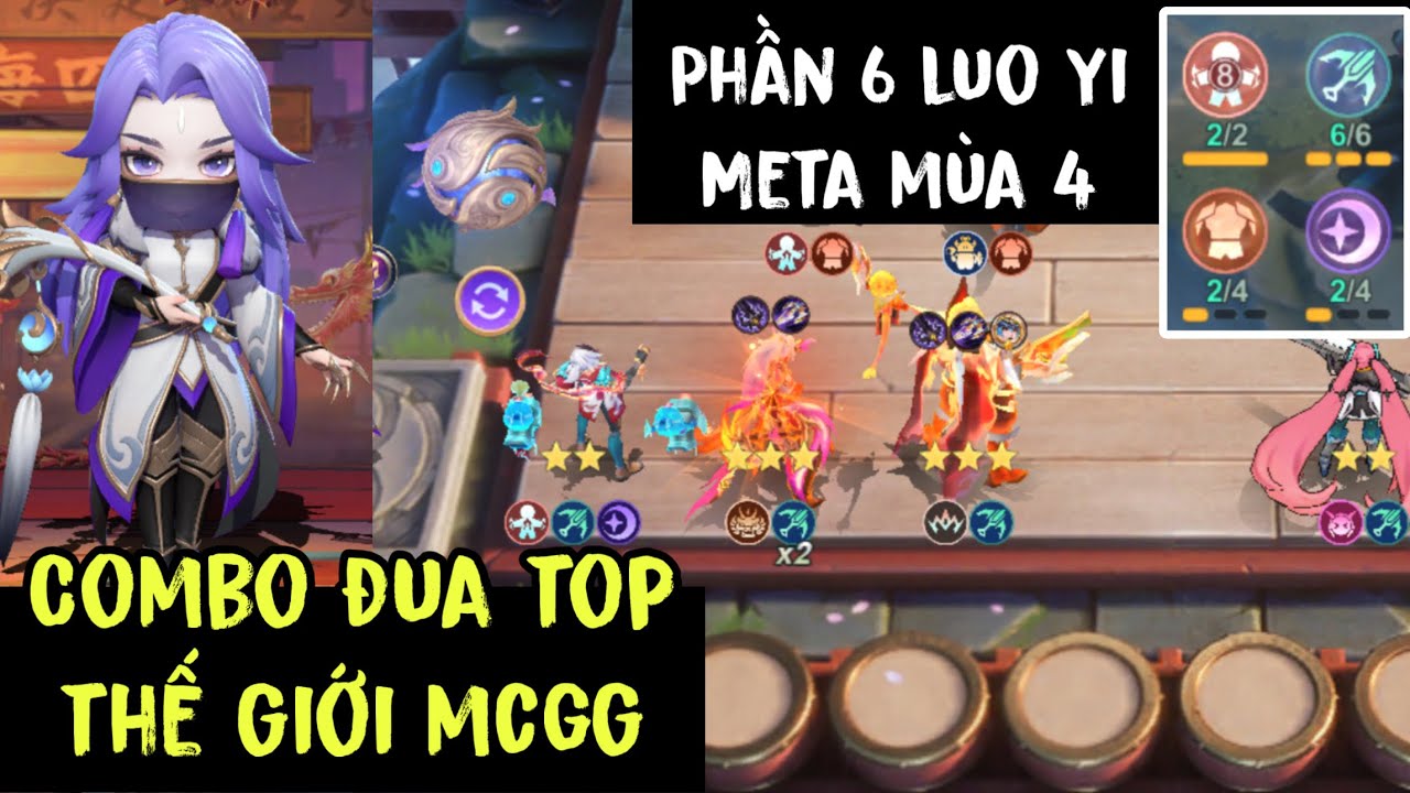 MLBB | COMBO ĐUA TOP THẾ GIỚI - PHẦN 6 LUO YI?? THẦN NGUYỆN XẠ META MÙA 4 MAGIC CHESS GOGO | KKWaze