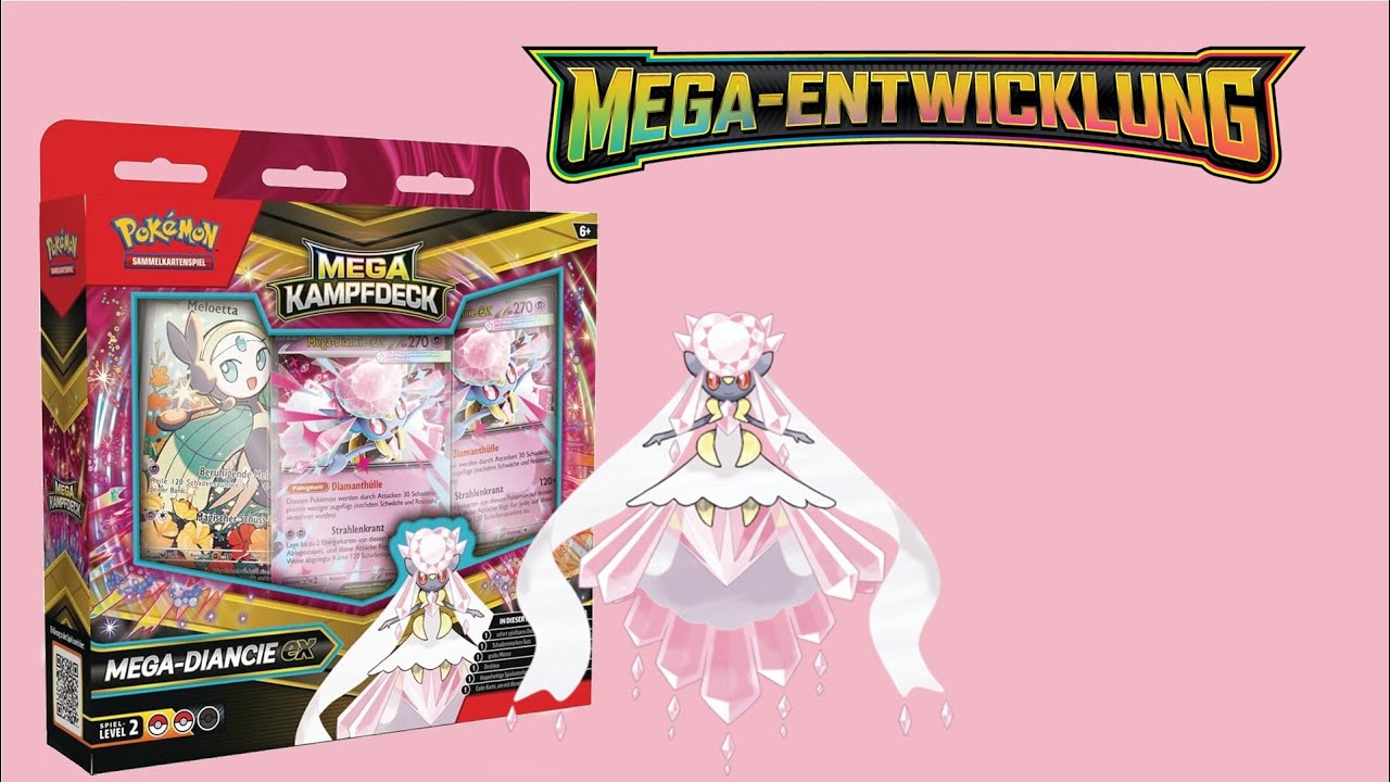 Боевая колода Mega Diancie ex + 3x Mega Evolution | Распаковка Pokemon TCG