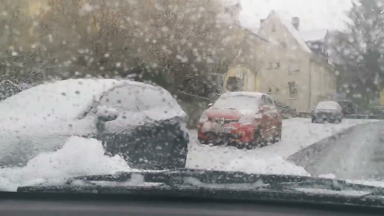  February - Snowfall in Germany |Driving |Helen in Germany 