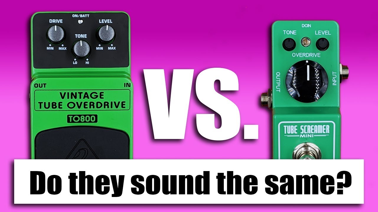 Ibanez TS Mini TubeScreamer vs Behringer TO800 #behringer #ibanez