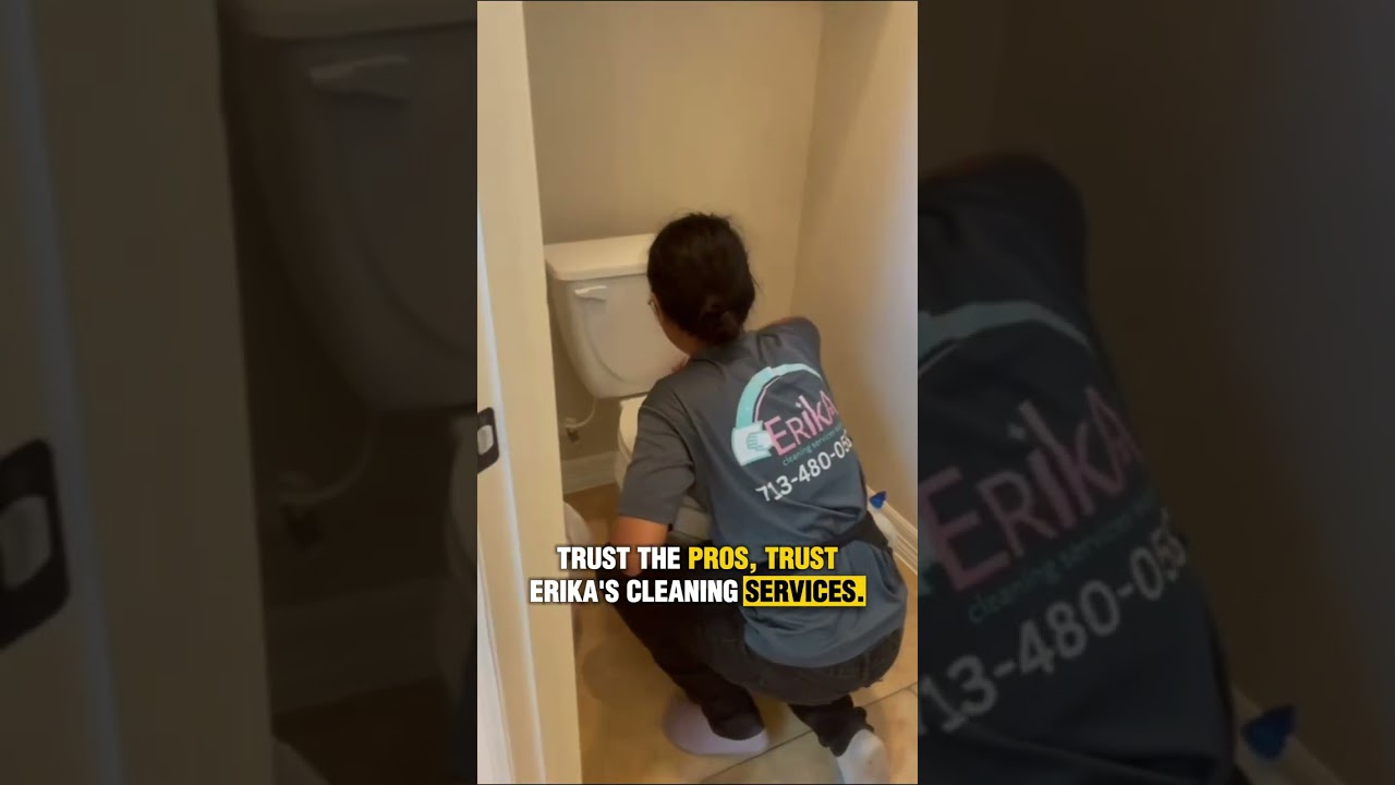 Say goodbye to grime and water stains! 🧽💧#BathroomCleaning #CleanBathrooms #HoustonCleaning
