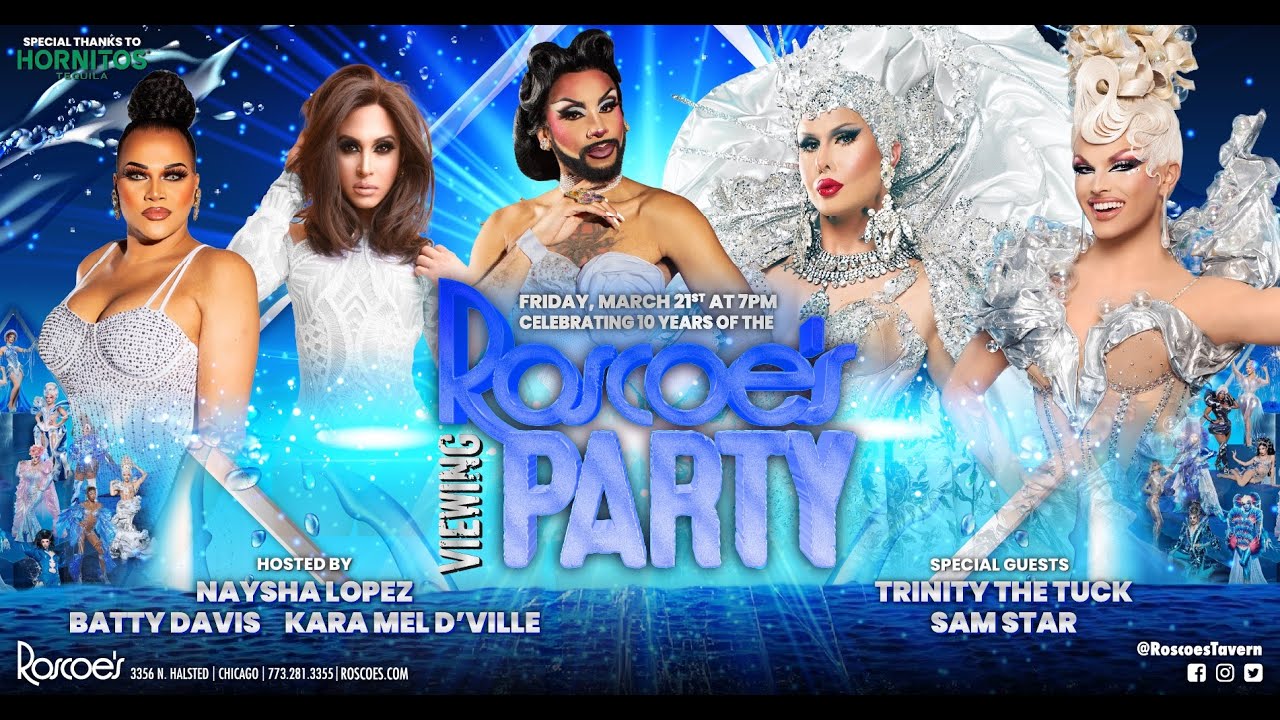 Sam Star & Trinity The Tuck - Roscoe's RuPaul's Drag Race Season 17 Viewing Party!