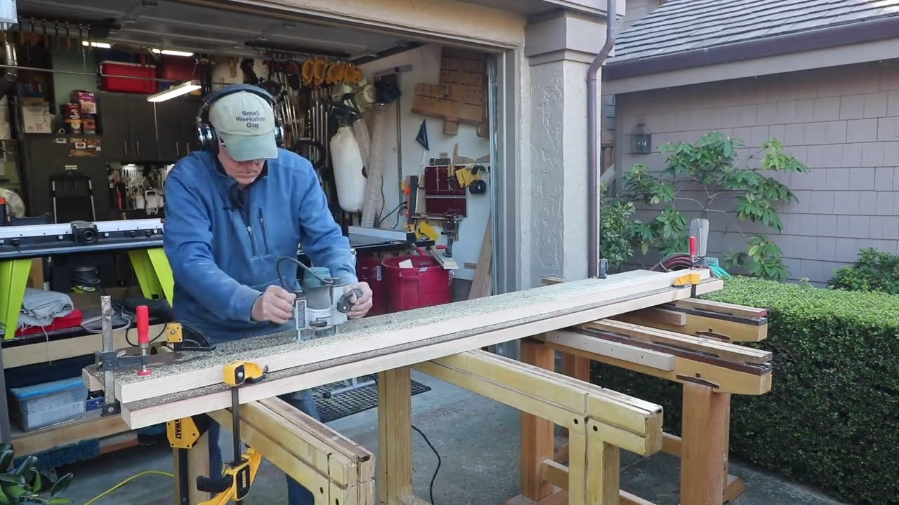 PopUp Workbench / Sawstallions Build - Episode 7 - Putting Dovetail Grooves into Sawstallions.