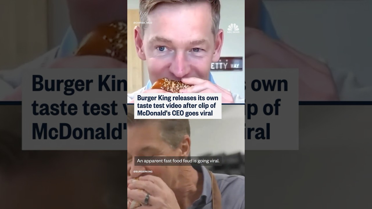 Burger King releases its own taste test video after clip of McDonald's CEO goes viral