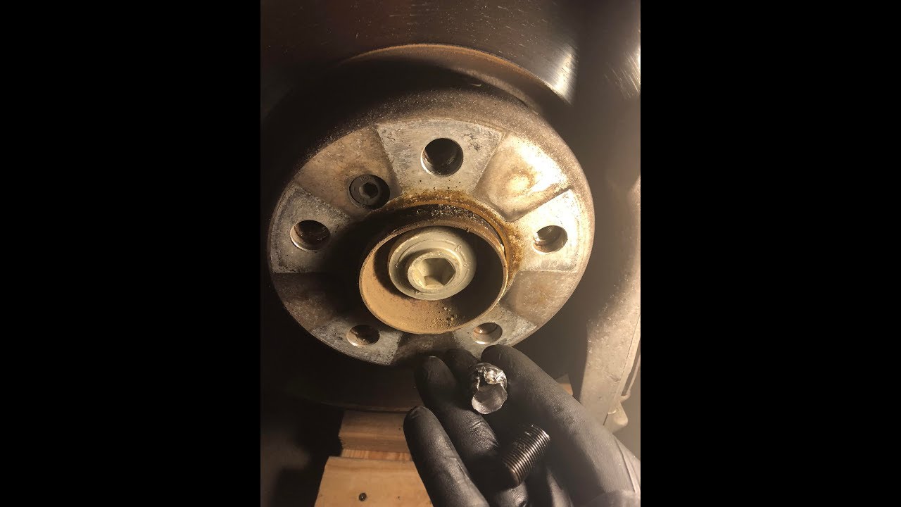Drilling out BMW Lug Bolts