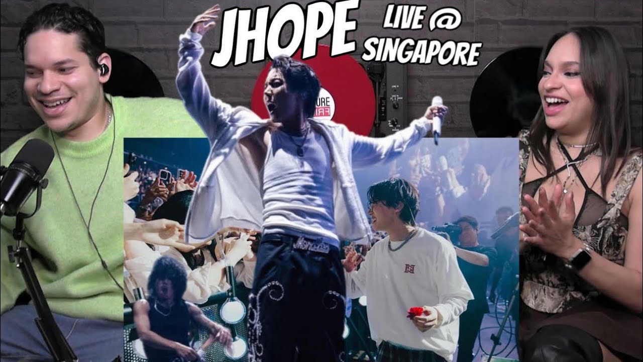 Waleska & Efra  react to 💜 BTS J-Hope Singapore Live