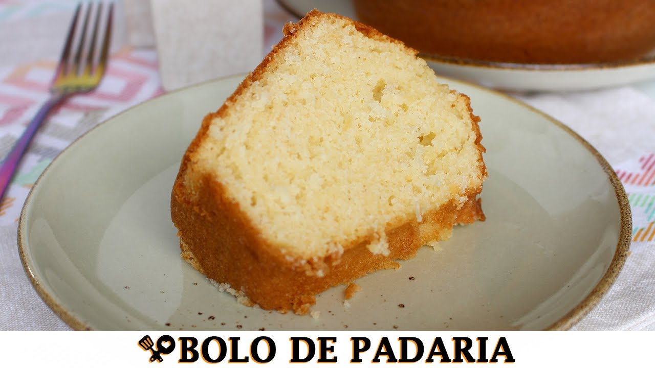 BOLO CAÇAROLA DE PADARIA - RECEITAS QUE AMO