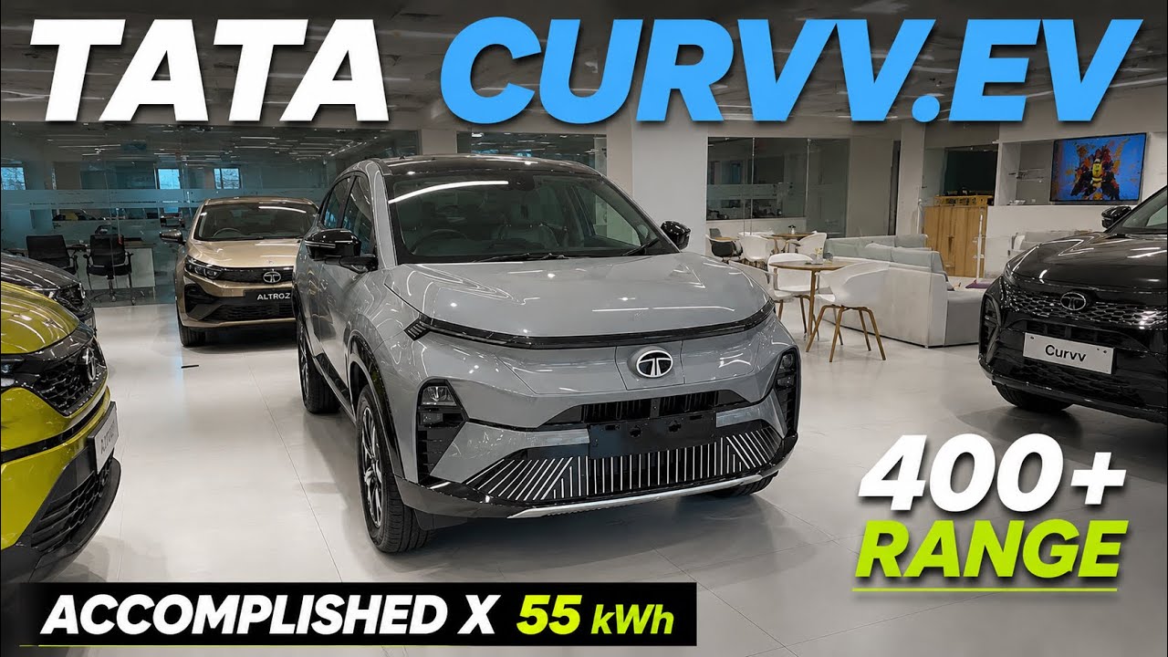Tata Curvv.EV Accomplished X 55 kWh | 55 kWh Battery Pack 🔋 Real-world Range 400+