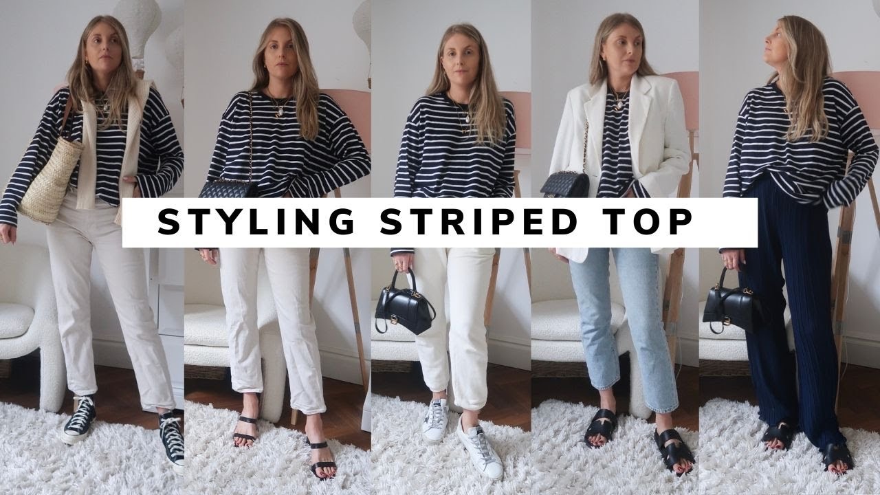 HOW TO STYLE A STRIPED TOP / 5 Transitional Outfit Ideas / Sinead Crowe