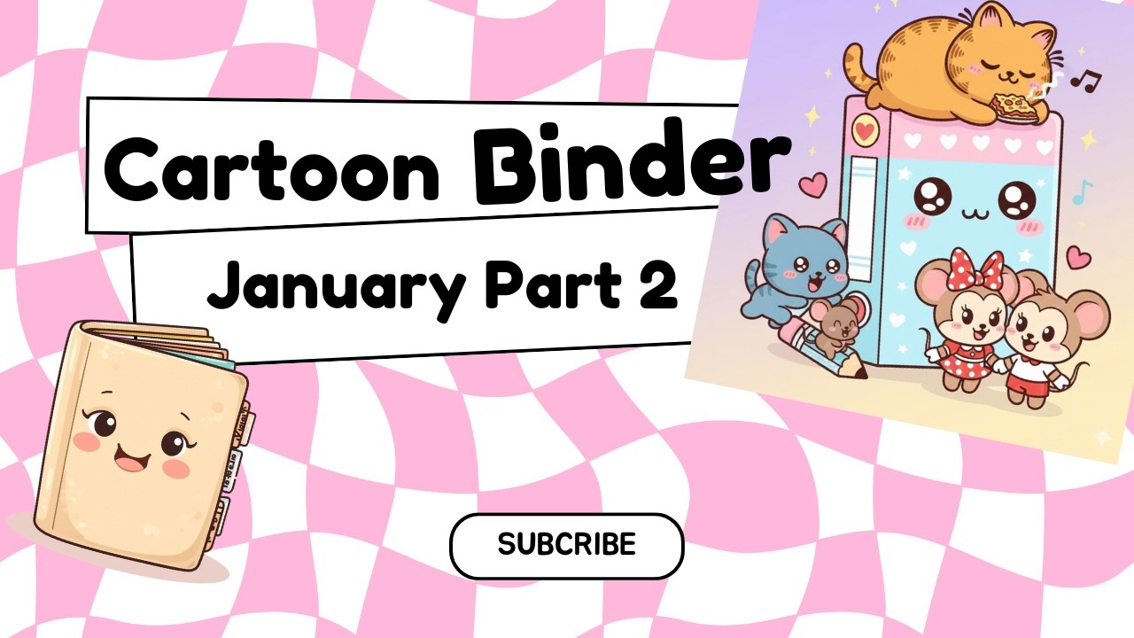 Cash Stuffing Cartoon Binder | 12 Months of Disney | Cartoon Box Collab | Randomizer | January - P2