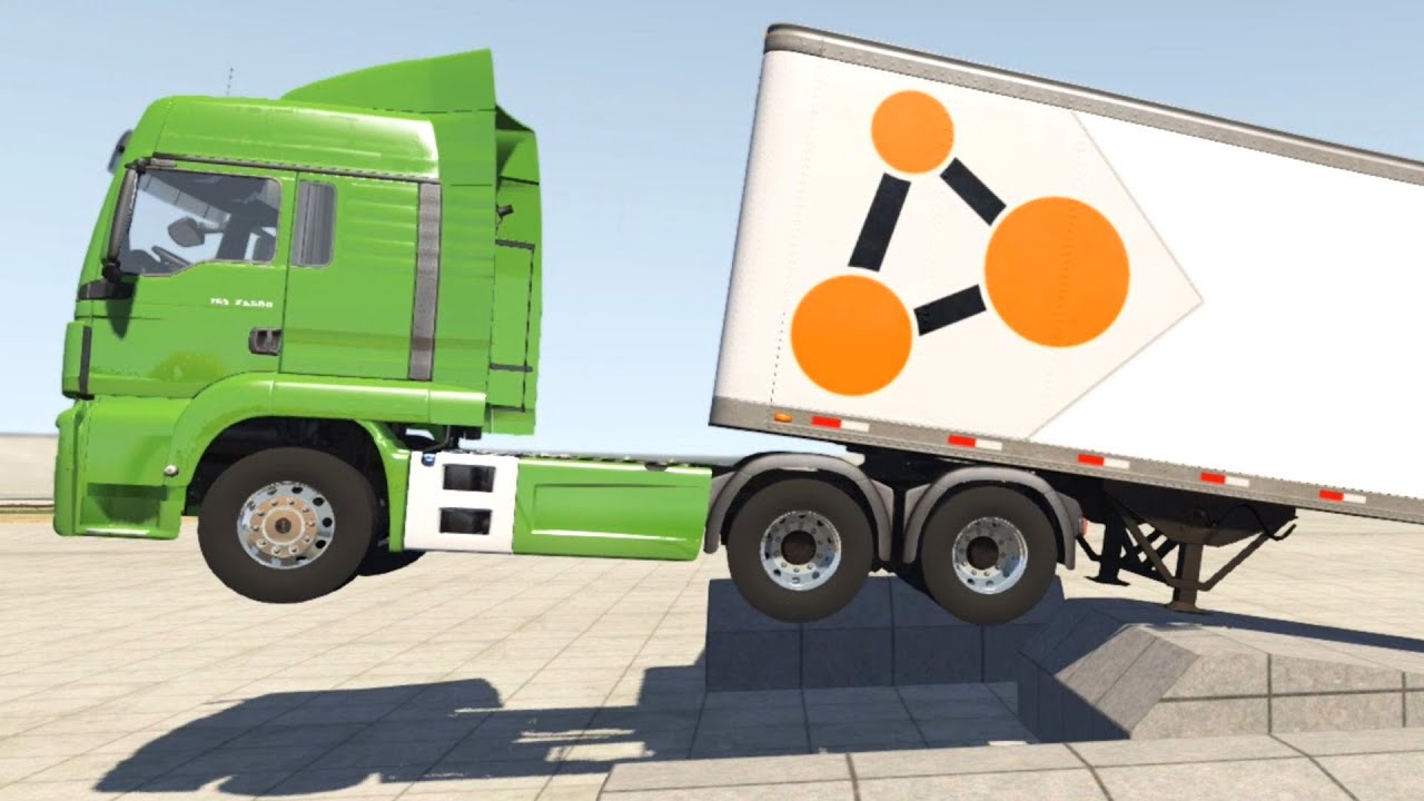 BeamNG Drive - 6x4 MAN TGS High End + Trailer Suspension Test