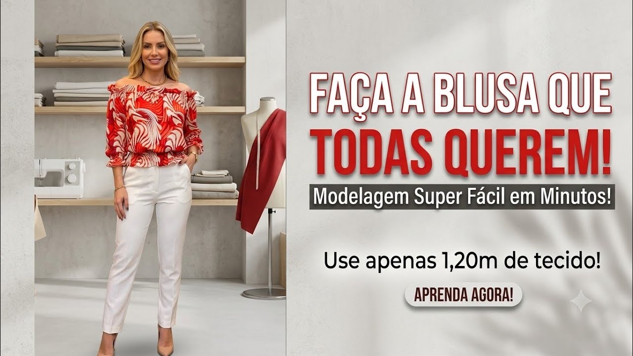 ✅️ DIY Como fazer Blusa com Molde Fácil_Costura passo a passo para iniciantes Gisleide Novelo