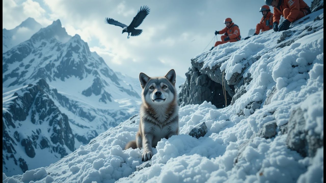 Frozen Peril: The Dramatic Rescue of an Injured Wolf in a Blizzard