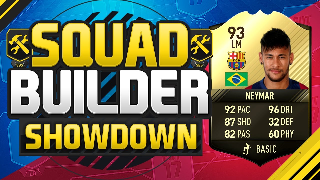 FIFA 17 SQUAD BUILDER SHOWDOWN!!! INFORM NEYMAR!!! Inform Neymar Squad Duel