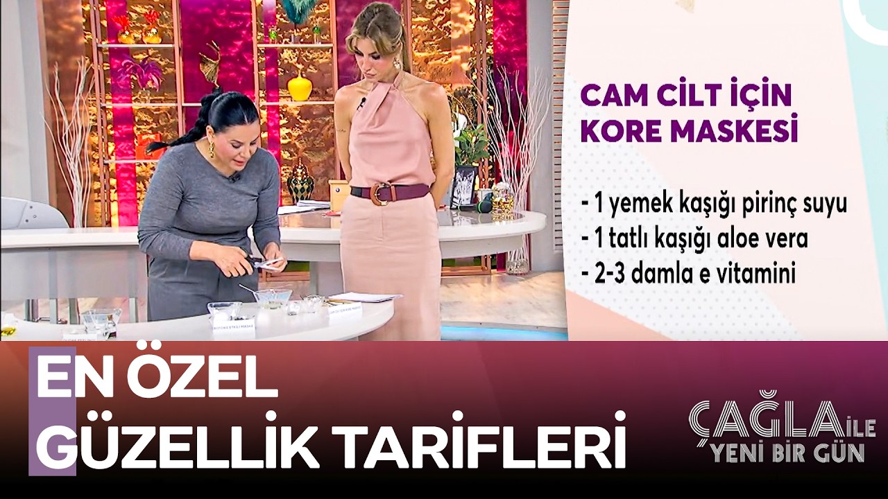 Cam Gibi Cilt İçin Kore Maskesi - Çağla ile Yeni Bir Gün 1601. Bölüm