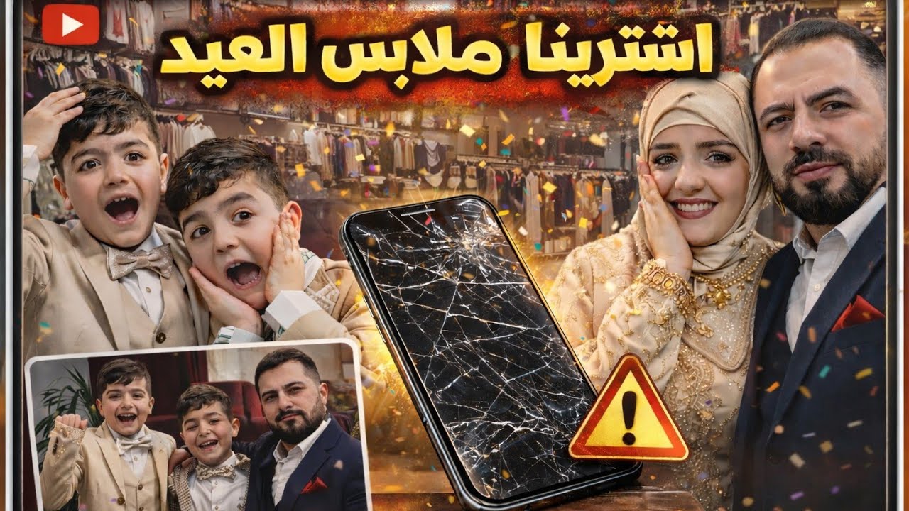مشتريات العيد تحولت لصدمة كبيرة! حادث مفاجئ  ولادي كسروا التلفون لامينه