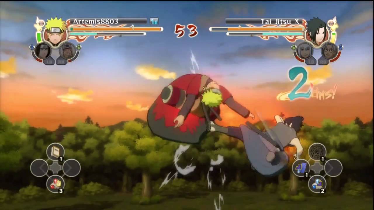 Sasuke (Kirin) Vs. Naruto (Sage Mode) - XBL
