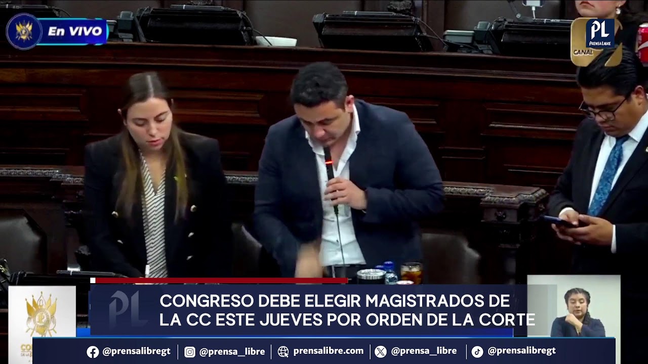 Congreso debe elegir magistrados de la CC tras orden de la Corte de Constitucionalidad