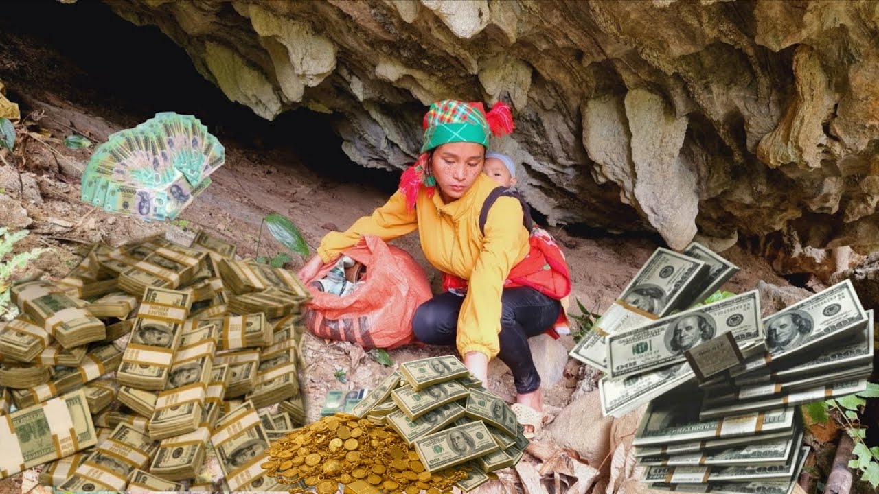 Poor girl unexpectedly found thousands of dollars in a cave