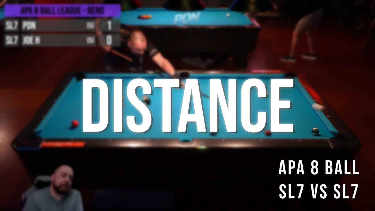 “Distance” | PDN vs Joe H | APA 8 Ball | SL7 vs SL7 | League Night + Commentary