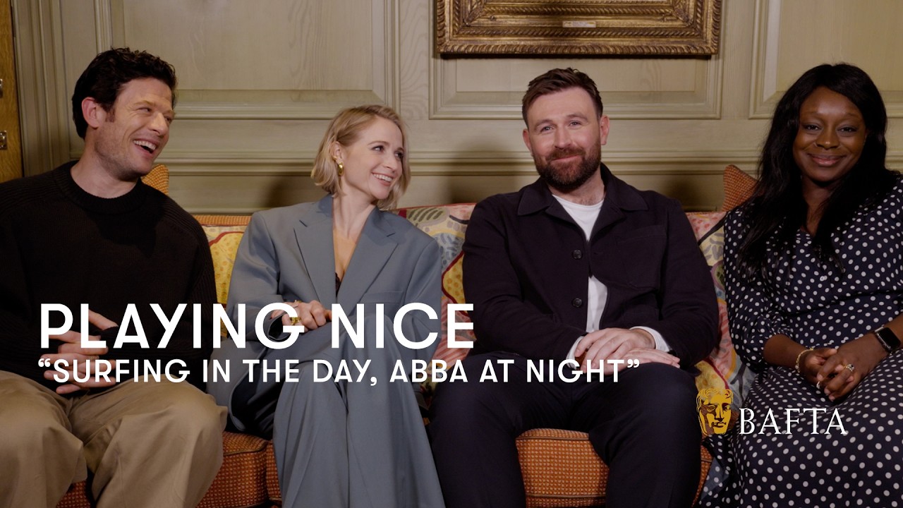 James Norton and the Playing Nice cast pretended to be ABBA in Cornwall | BAFTA