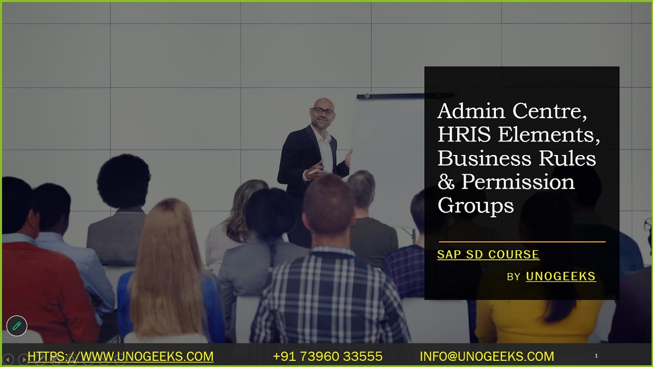 Обучение SAP SuccessFactors | Центр администрирования, элементы HRIS, бизнес-правила и группы раз...