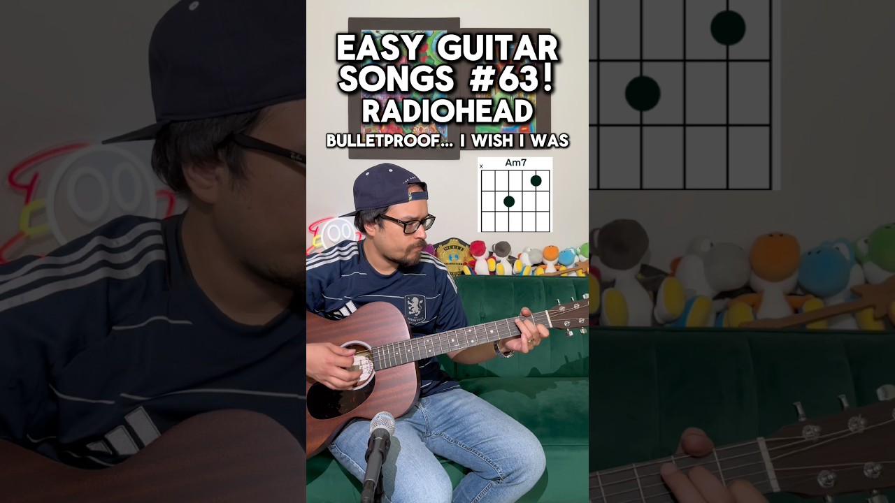 Bulletproof I wish I was guitar lesson tutorial Radiohead