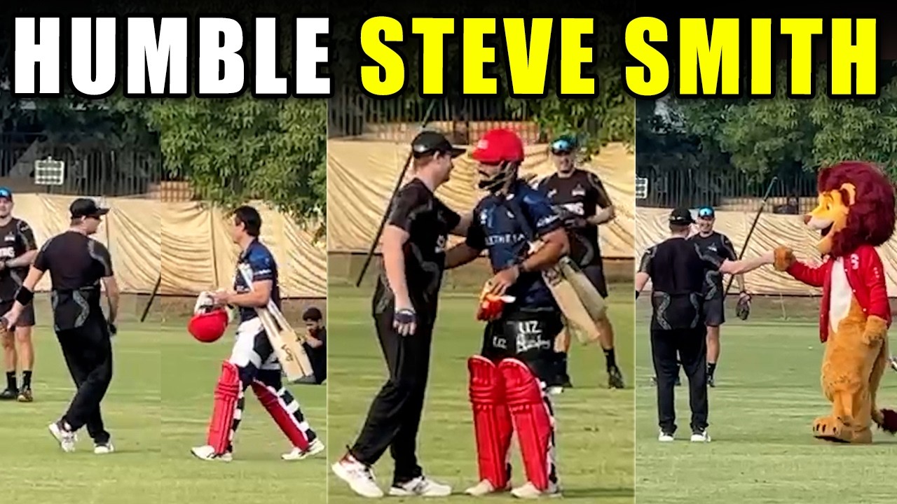 Steve Smith met Shadab Khan and Chapman